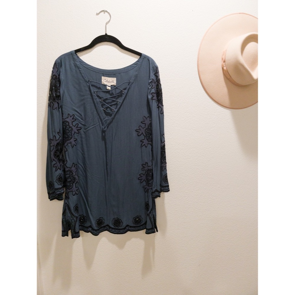 Cleobella embroidered mini dress